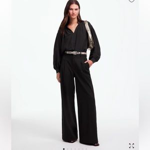 Madewell the Petite Harlow wide leg pant in Brushed twill size 12P